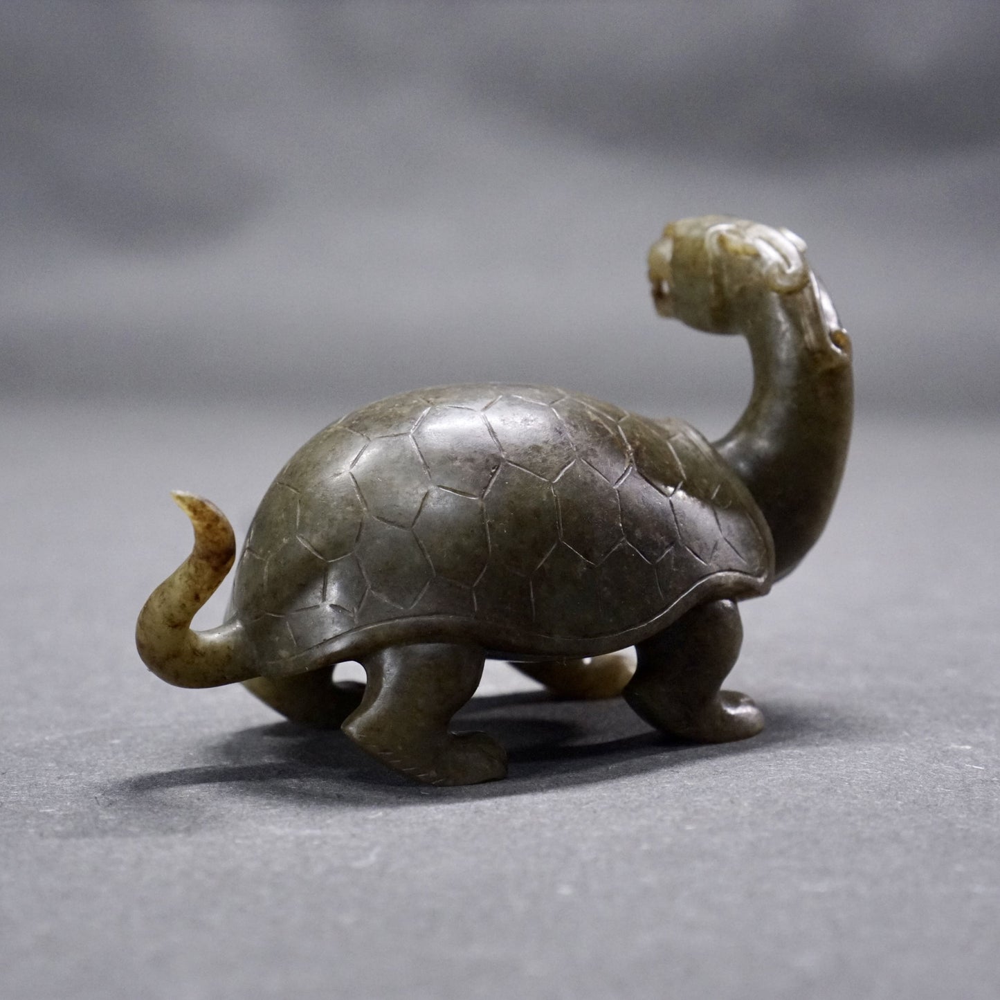 Green Jade Dragon Turtle Ornament