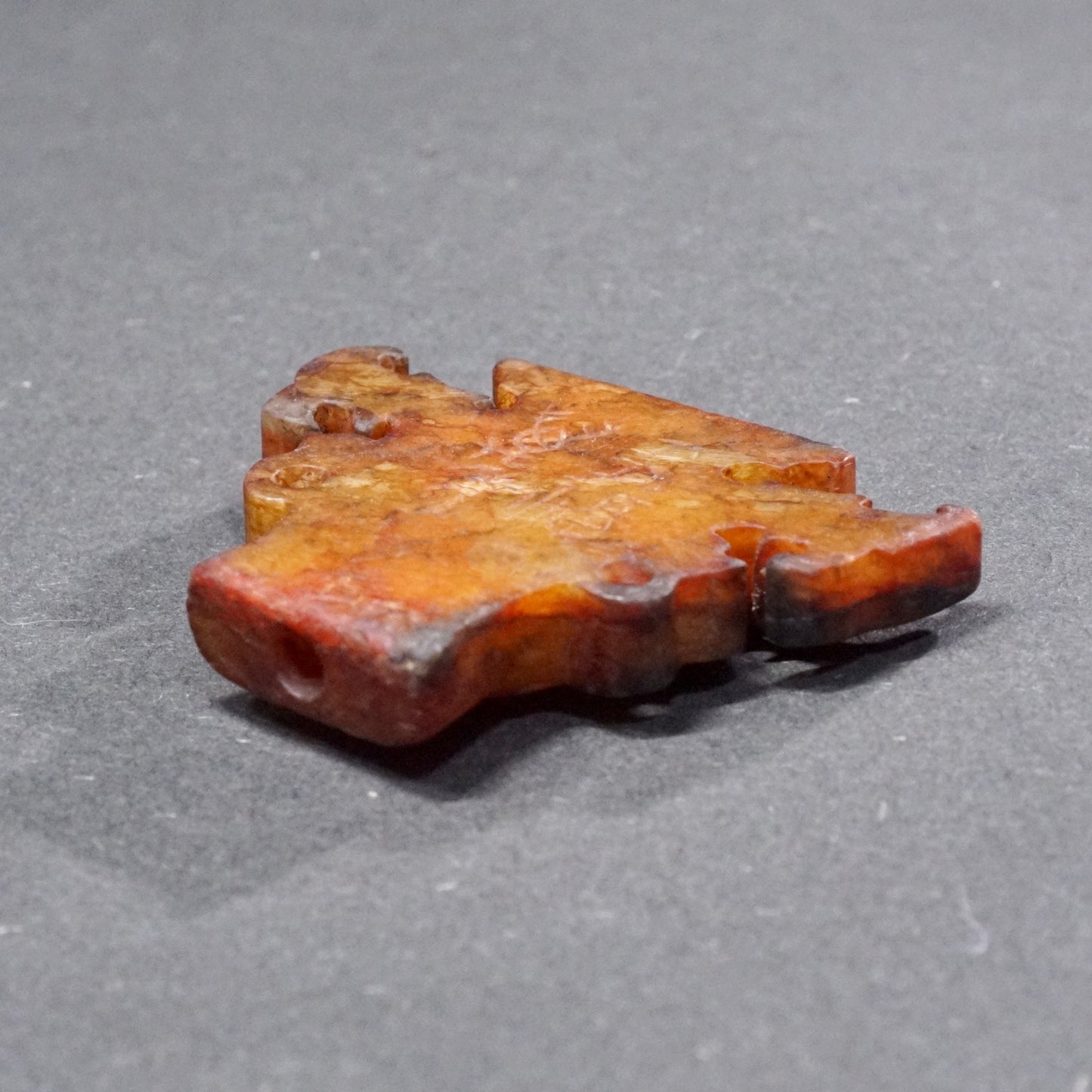 Back engraved with inscription jade head-B