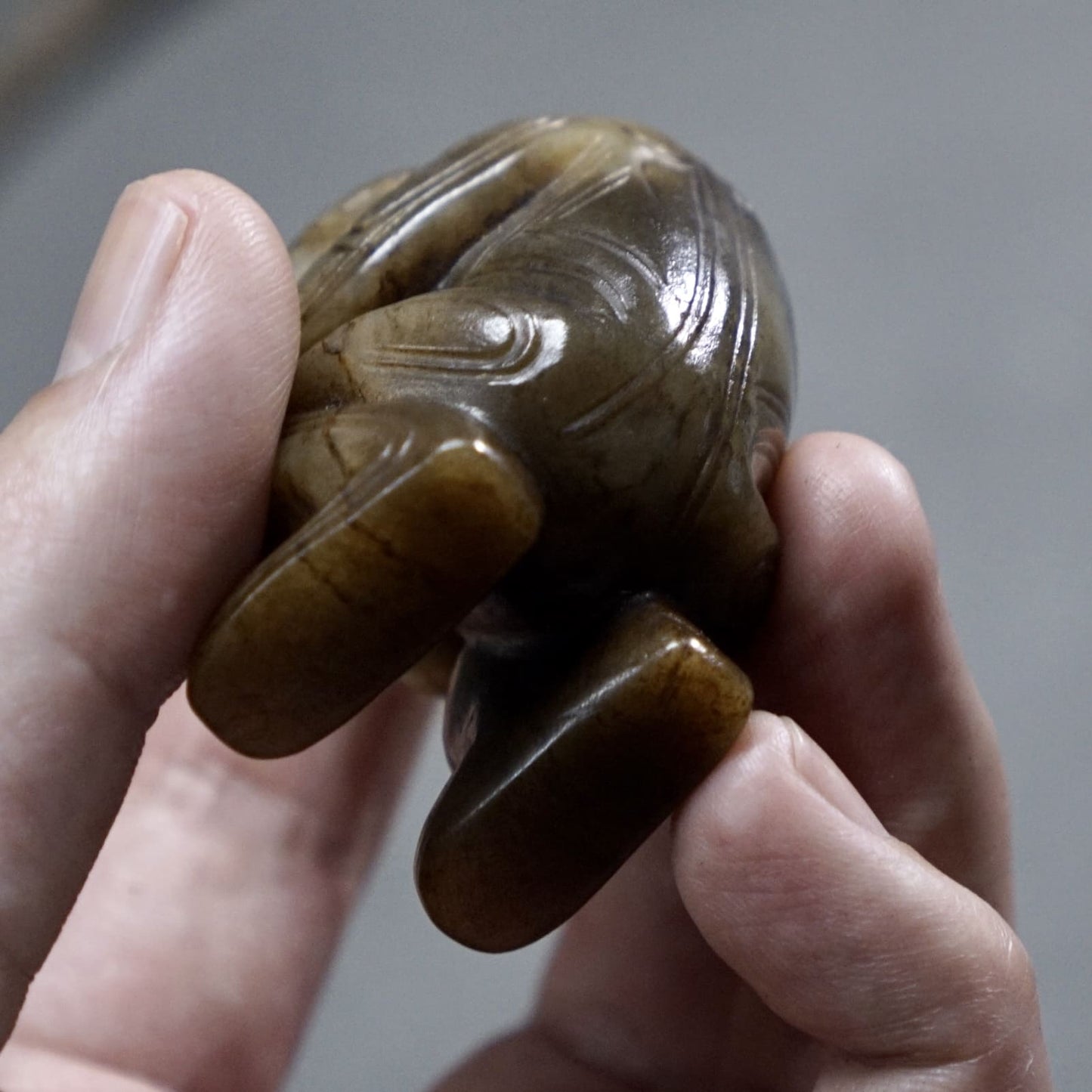 Round-carved Jade Monkey