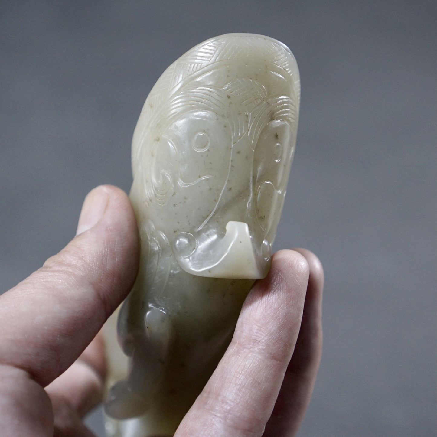 Running Sheep White Jade Cup