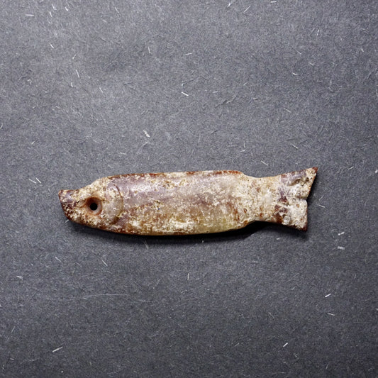 Late Neolithic carved jade fish pendant