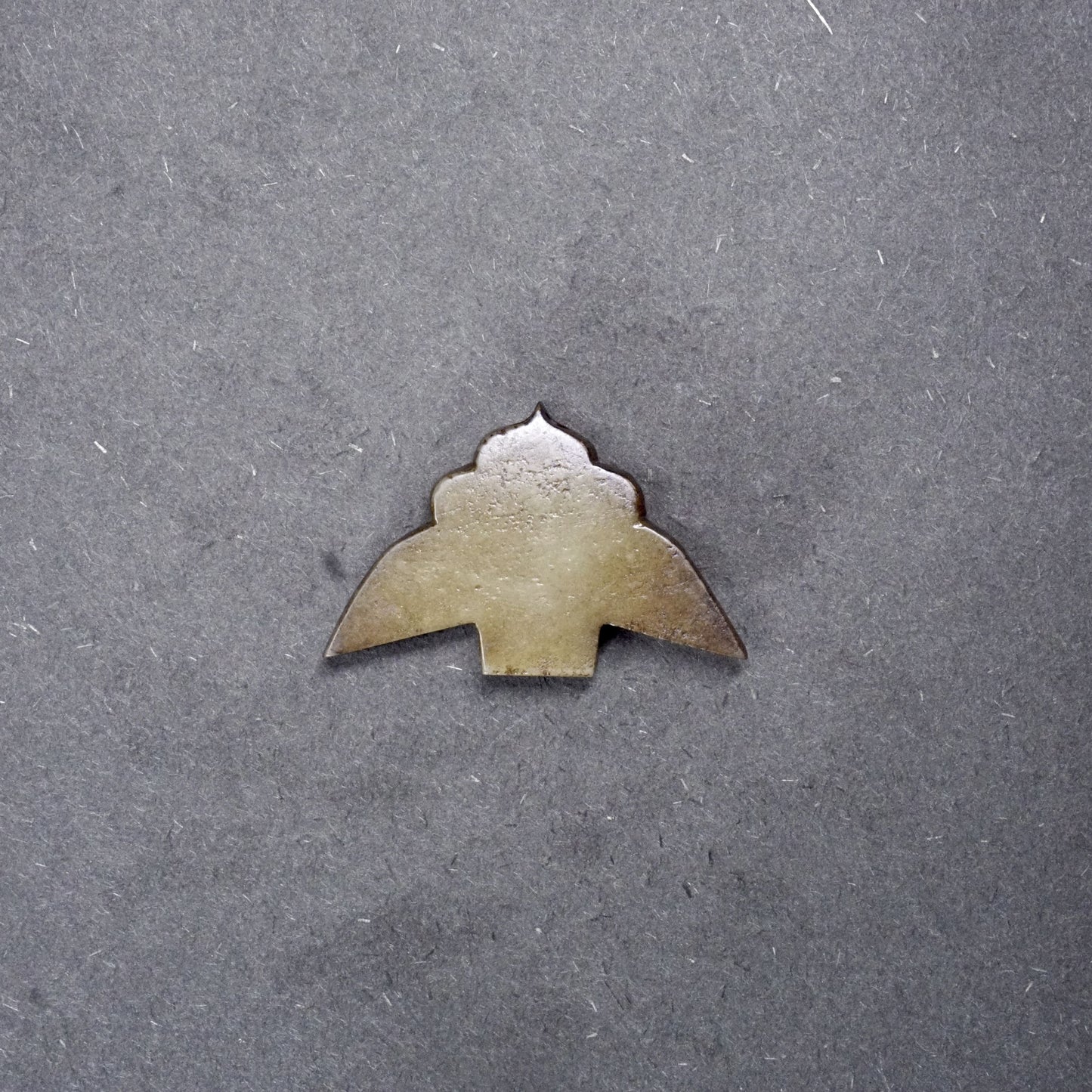 Arrow-shaped jade moth pendant