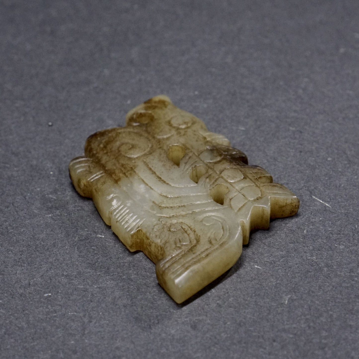 Carved Jade Phoenix with Long Crown