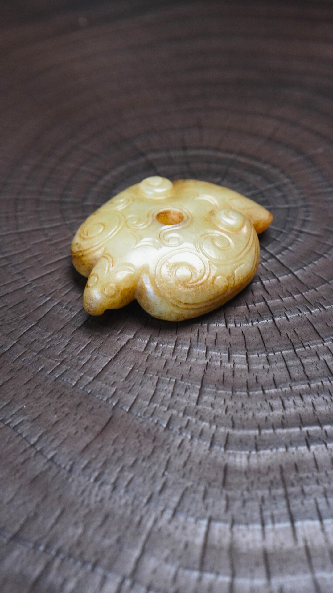 商周风格 圆雕玉鸟吊饰