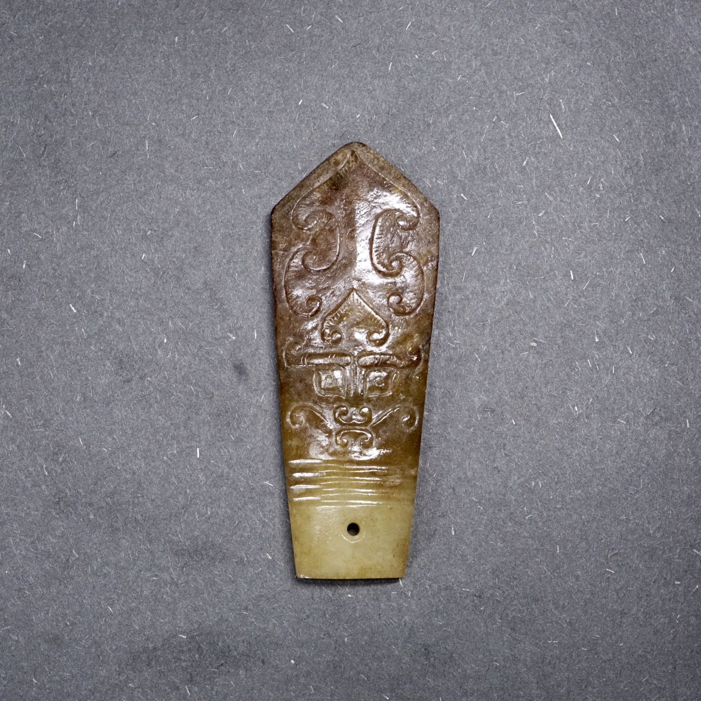 Jade Sceptre with Animal Face Pattern-A